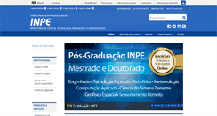 Desktop Screenshot of inpe.br