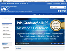 Tablet Screenshot of inpe.br