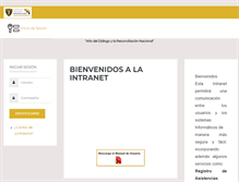 Tablet Screenshot of intranet.inpe.gob.pe
