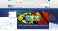 Desktop Screenshot of cbers.inpe.br