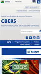 Mobile Screenshot of cbers.inpe.br
