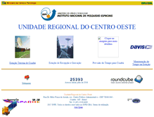 Tablet Screenshot of cba.inpe.br