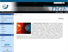 Tablet Screenshot of dge.inpe.br